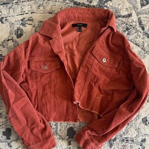 Forever 21 Rust Corduroy Utility Jacket
